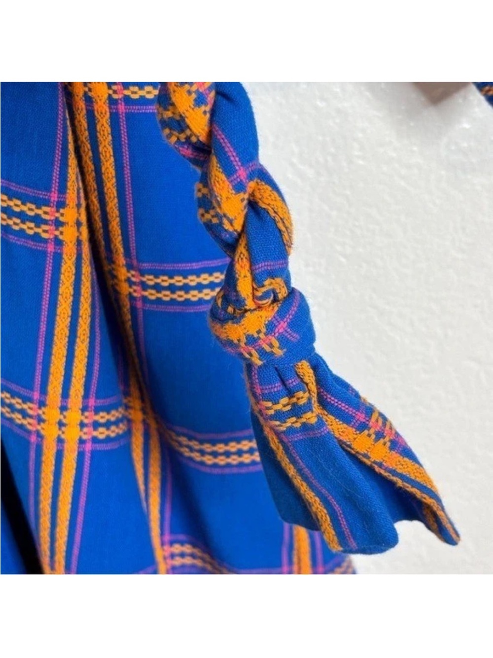 NEW! MARA HOFFMAN Lysa Cover Up Dress in Blue Multi Size S Resortwear Cruise - Picture 10 of 13